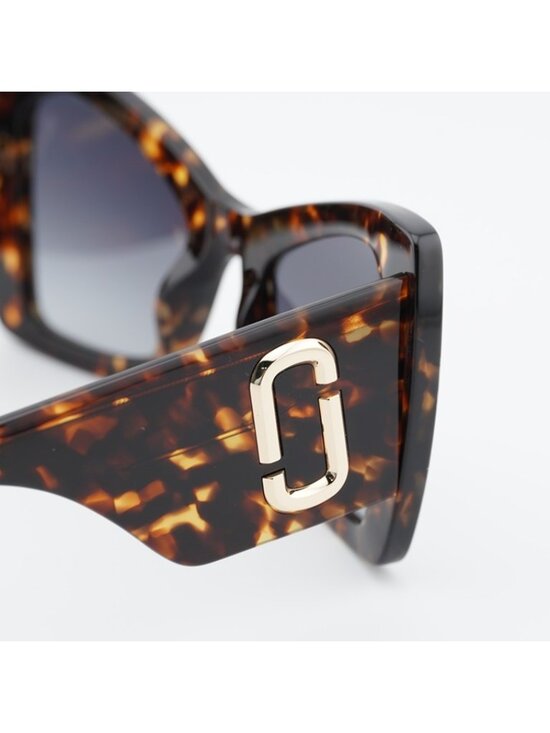 Marc Jacobs MARC 761/S 0086 9O Sunglasses Havana Butterfly Frame, Grey Lenses main image 8